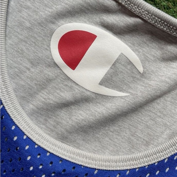 Mens Champion reversible basketball jersey blue/gray size Mens L - Picture 2 of 4